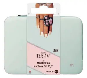 Housse en Néoprène pour Ordinateur Portable 12,5-14', Pochette Protection PC Etui Compatible avec MacBook Air/Pro 13.3', Gris/Rose