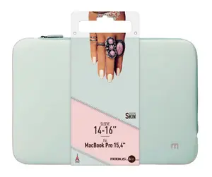 Housse en Néoprène pour Ordinateur Portable 14-16', Sac Pochette Protection PC/Notebook/Ultrabook jusqu'à 16', Laptop Sleeve 15.6', Gris/Rose