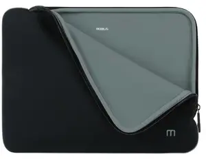 Housse en Néoprène pour Ordinateur Portable 12,5-14', Pochette Protection PC Etui Compatible avec MacBook Air/Pro 13.3', Noir/Gris