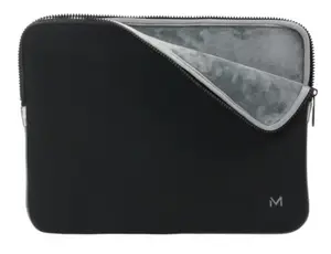 Housse à Mémoire de Forme pour Ordinateur 12.5-14', Pochette Protection PC/Notebook Compatible MacBook Air/Pro 13.3', Intérieur Doux, Noir/Gris