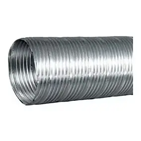 Gaine flexible en aluminium compact 1.5 m, ø125 mm Strulik