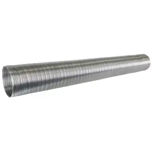Gaine flexible aluminium compact pour ventilation diamètre 100 mm L. 3 m