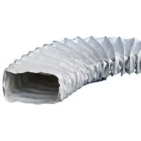 Gaine en PVC rectangulaire renforcée 200 x 130 mm, 3 m - ø127 / 70 mm Strulik