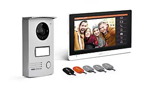 Interphone vidéo couleur filaire Visiodoor 7 + badges