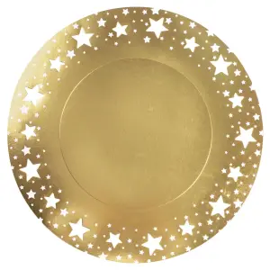 4 sous assiettes en carton 34cm