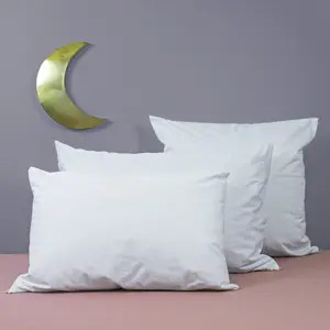 Protège oreiller imperméable en coton bio blanc (40 x 60 cm)