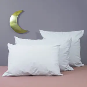 Protège oreiller imperméable en coton bio blanc (50 x 70 cm)