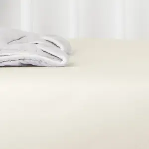 Drap housse en coton bio Ecru (60 x 120 cm)