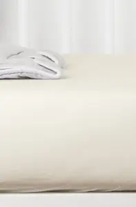 Drap housse en coton bio Ecru (70 x 140 cm)