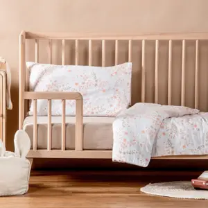 Housse de couette en coton bio Yukari Peach (100 x 140 cm)