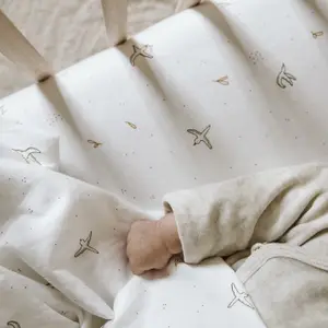 Drap housse en coton bio L'Envolée (70 x 140 cm)
