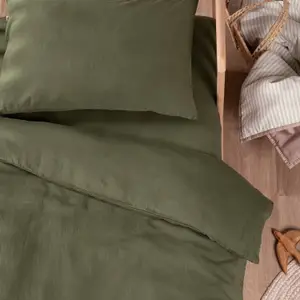 Drap housse Satin Cyprès (70 x 140 cm)