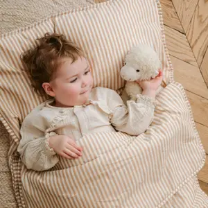 Sac de couchage en coton bio Rayé Ambre (70 x 130 cm)