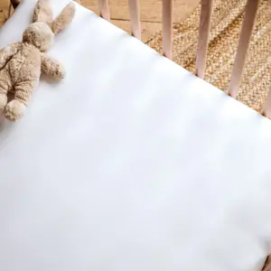 Drap housse pur coton Blanc (70 x 140 cm)