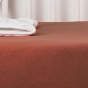 Drap housse en coton bio Terracotta (45 x 90 cm)