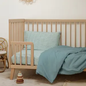 Housse de couette pur coton bio Azur (100 x 140 cm)
