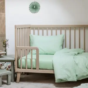 Drap housse pur coton bio Vert Aqua (70 x 140 cm)