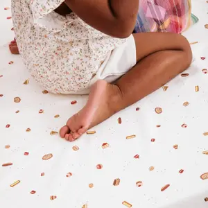 Drap housse en coton bio Gourmandises (50 x 83 cm)