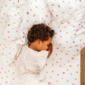 Drap housse en coton bio Gourmandises (70 x 140 cm)
