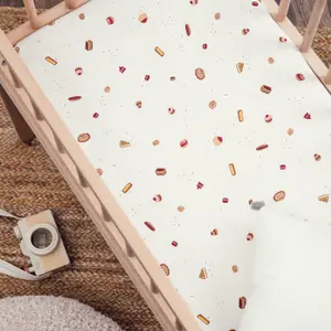 Drap housse en coton bio pour Gourmandises (72 x 33 cm)