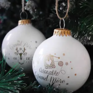 Boule de Noël Grand-père en or