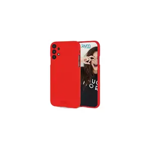 JAYM - Coque Silicone Soft Feeling Rouge pour Samsung Galaxy A32 4G Finition Silicone Toucher Ultra Doux