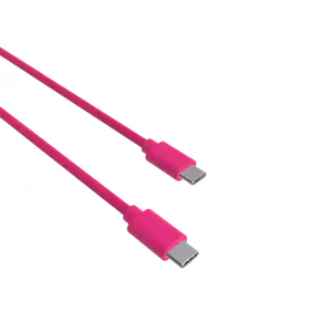 Câble USB-C vers Type-C 3A - 1,5 mètres - Collection POP - Rose
