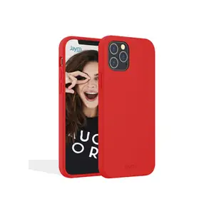 JAYM - Coque Silicone Premium Rouge pour Apple iPhone 13 Pro Max -100% Silicone et Microfibre - Renforcée et Ultra Doux