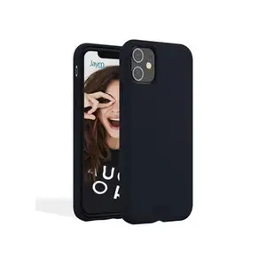 JAYM - Coque Silicone Premium Bleue pour Apple iPhone 13 Mini -100% Silicone et Microfibre - Renforcée et Ultra Doux