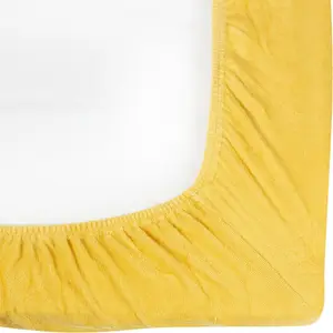 Housse de matelas à langer en éponge Moutarde (70 x 50 cm)