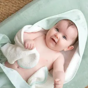 Cape de bain + gant Au large de Nova (70 x 70 cm)
