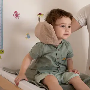 Gant de toilette en éponge Sable