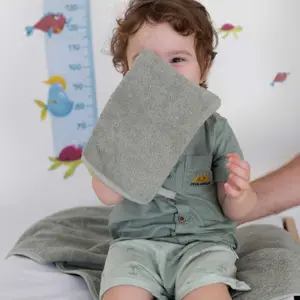 Gant de toilette en éponge Vert