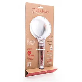 Douchette 7Chakras Shower Vitalité au Jaspe Rouge 1 jet L.22,6 x l.10,6 x H 6 cm