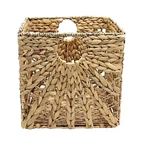 Boîte de rangement en fibre naturelle Mixxit coloris beige