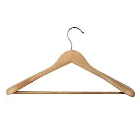 Cintre en bois beige Widy vernis L. 45 cm