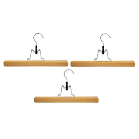 Cintre en bois pour pantalons Kuko vendu par 3 pièces