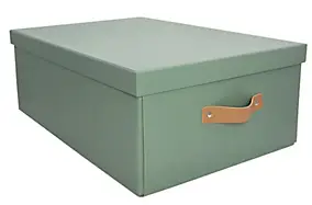 Boîte en carton rectangulaire verte vendue par 2