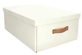 Boîte en carton rectangulaire blanche vendue par 2
