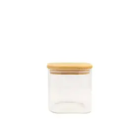 Boîte rectangulaire en verre avec couvercle hermétique 0,8 L