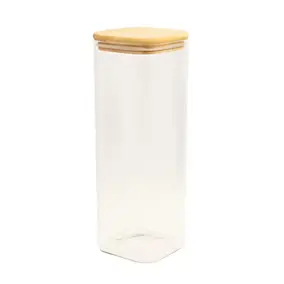 Boîte rectangulaire en verre avec couvercle hermétique 2,5 L