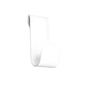 4 crochets muraux pour crédence de cuisine en métal coloris blanc