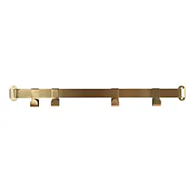 Barre murale de cuisine coloris métal doré l. 60 cm