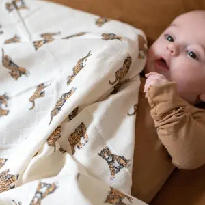 Maxi lange Gaspard Tigre (110 x 110 cm)