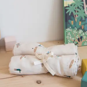 Lot de 2 langes Gaspard Waikiki (70 x 70 cm)