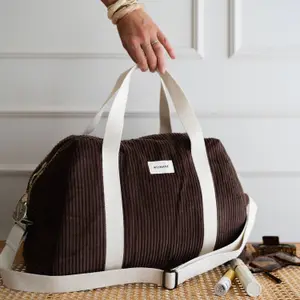 Sac à langer Joseph Velours Chocolat