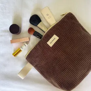 Grande trousse de toilette Jeannette Velours Chocolat