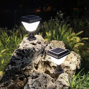 Lanterne Extérieure Solaire Crépusculaire IP65 2W - Blanc Chaud 2300K - 3500K