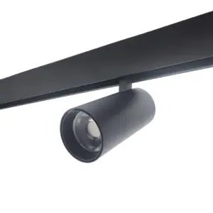Spot LED sur Rail Magnétique Dimmable 48V 7W Orientable NOIR - Blanc Neutre 4000K - 5500K