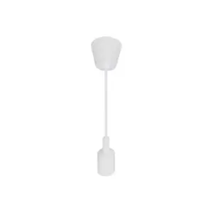 Suspension Ampoule E27 100cm Blanc Mat
